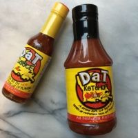 Gluten-free ketchup and hot sauce from D.a.T. Sauce